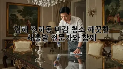 김해 전하동 마감 청소: 깨끗한 새출발, 전문가와 함께!